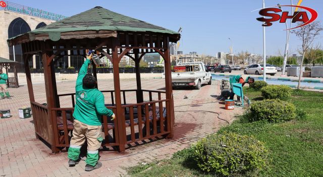 Haliliye Belediyesi’nden park ve yeşil alanlarda bakım seferberliği