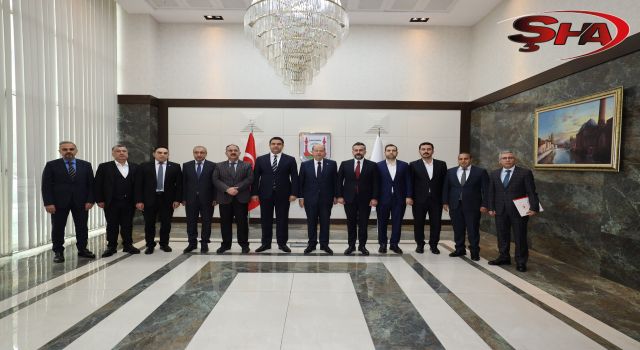 KKTC Eski Cumhurbaşkanı Tatar’dan Şanlıurfa Büyükşehir Belediyesi’ne ziyaret