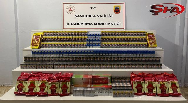 Şanlıurfa’da kaçak tütün ve alkol operasyonu