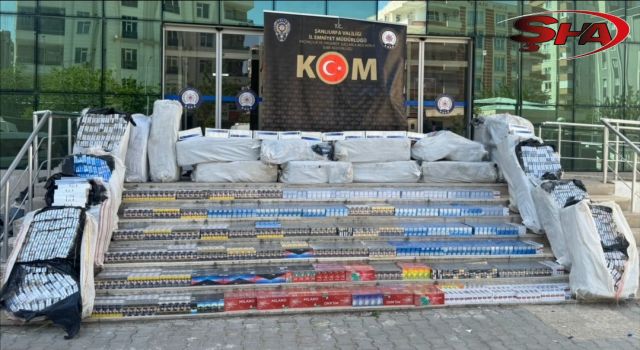 Şanlıurfa’da 3,5 milyonluk kaçak sigara ele geçirildi