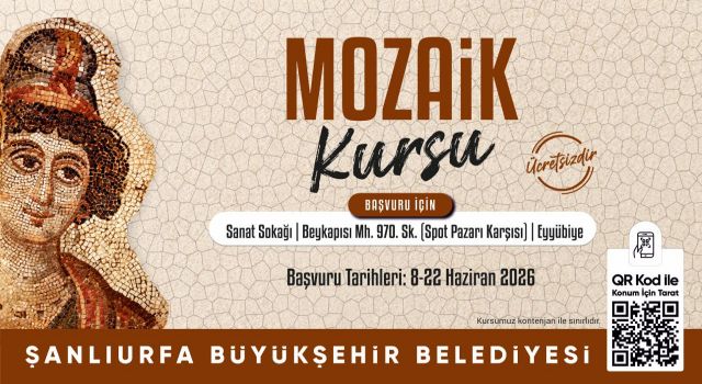 ŞANLIURFA BÜYÜKŞEHİR BELEDİYESİ KÜLTÜR KURSLARI İÇİN BAŞVURULAR BAŞLADI