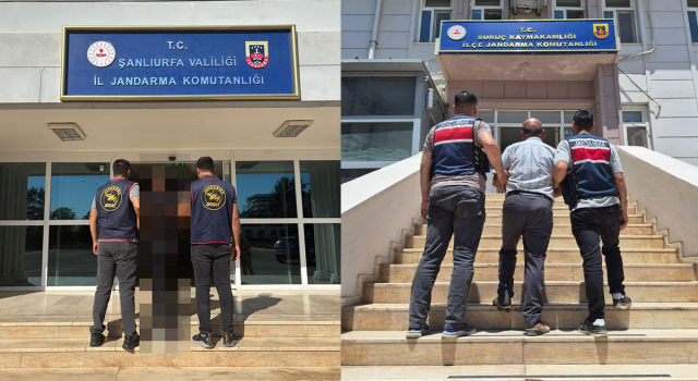 Şanlıurfa’da aranan 2 hükümlü jandarmadan kaçamadı
