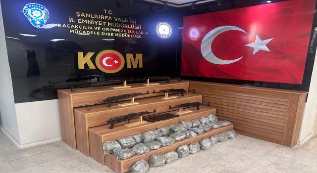 Şanlıurfa’da silah ve uyuşturucu operasyonu