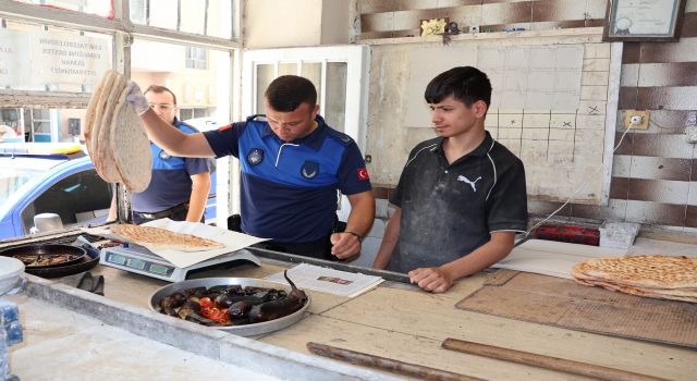 Haliliye zabıtasından pide ve lahmacun fırınlarına sıkı denetim