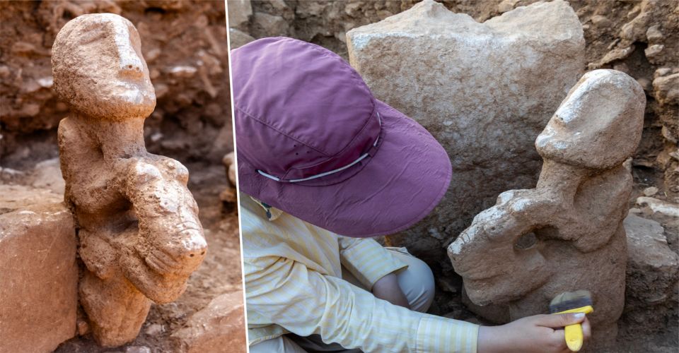 11 Bin yıllık sır ortaya çıktı! Karahantepe’de benzersiz heykel