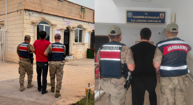 19 yıl hapis cezasıyla aranıyorlardı! Karaköprü’de yakalandılar