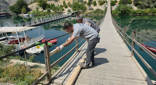 Büyükşehir’den Halfeti’de turizm sezonu öncesi köprülere kapsamlı bakım