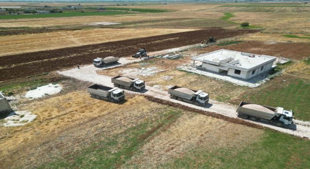 Haliliye'de kırsal yollar için çalışmalar hız kesmeden sürüyor