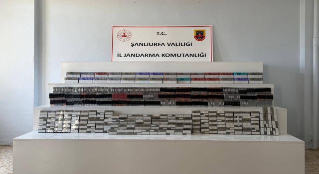 Viranşehir'de binlerce paket kaçak sigara ele geçirildi: 16 gözaltı