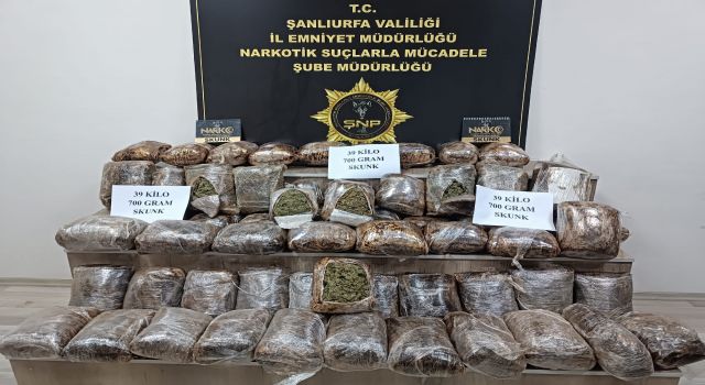 Şanlıurfa’da narkotik ekiplerinden otobüste uyuşturucu operasyonu