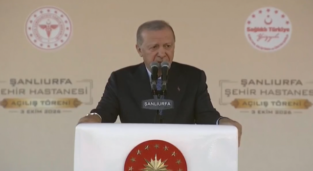Cumhurbaşkanı Erdoğan, Şanlıurfa Şehir Hastanesi’nin açılışında konuşuyor