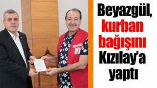 Başkan Beyazgül'den Kızılay'a destek