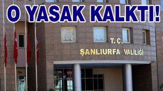 Urfa Valiliği'nden yeni karar!