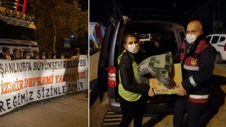 Urfa'dan gönderilen yardımlar İzmir'e ulaştı