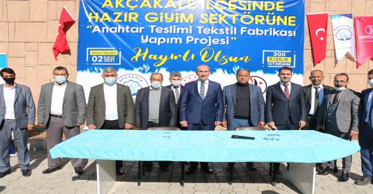 Akçakale’de tekstil fabrikası yapılacak