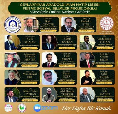 Şanlıurfa'da öğrenciler tanınmış yazarlarla buluşuyor