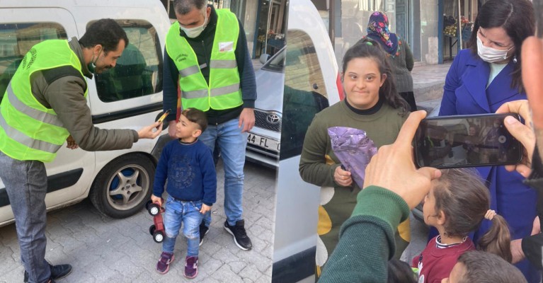 Urfa'da Sevgililer Günü'nde en anlamlı hediyeleşme