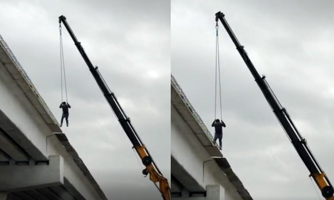 Şanlıurfa'da iş güvenliğini hiçe sayan görüntü!