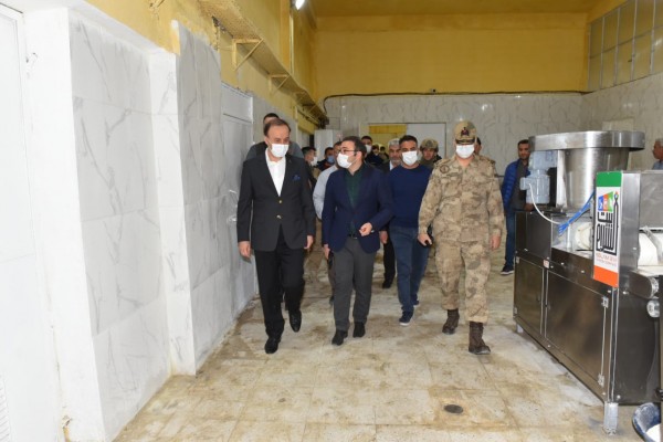 Vali Erin, Barış Pınarı'ndaki çalışmaları denetledi