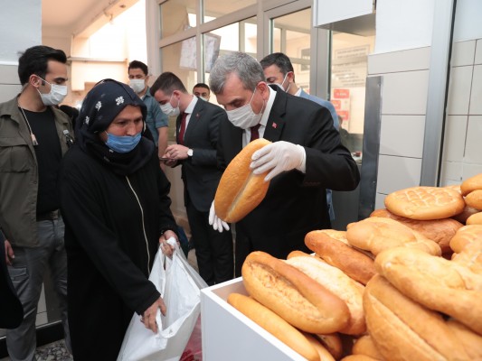 Başkanlardan aşevine ziyaret