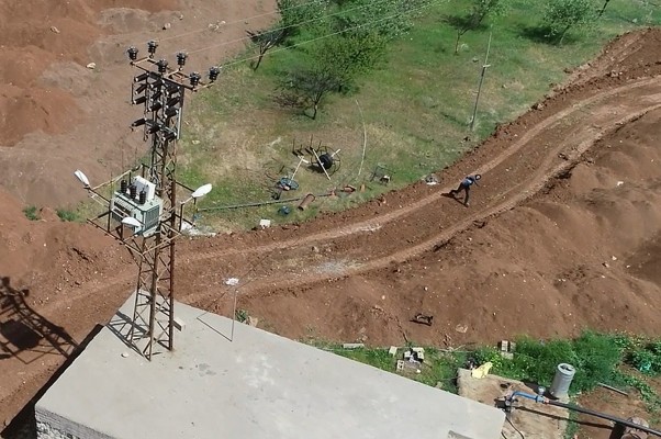 Dicle Elektrik kaçak trafoları drone ile tespit ediyor