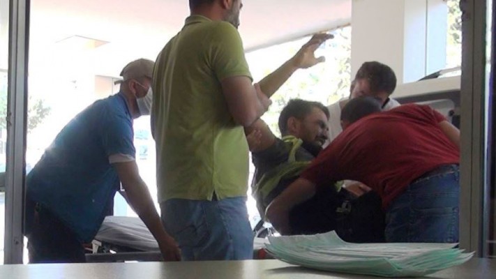İnşaatta çalışan işçi yaralandı