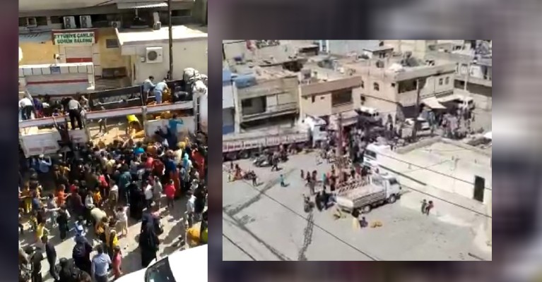 Şanlıurfa'da ücretsiz patates izdihamı