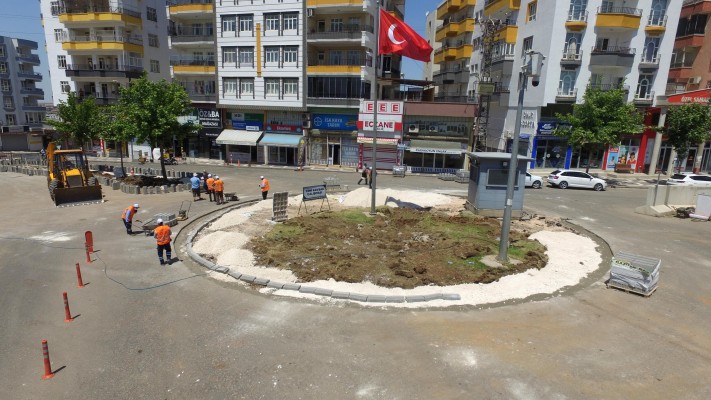 Siverek'te kavşak çalışmaları yapıldı