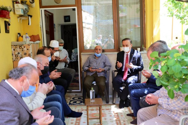 Vali Erin’den Kaymakam Ongu’nun ailesine taziye ziyareti