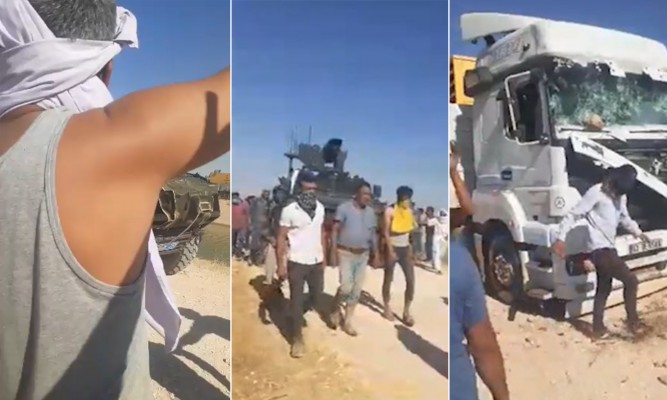 DEDAŞ kamyonu taşlandı: 2 yaralı