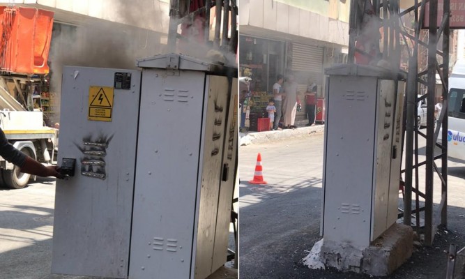Haliliye’deki trafo alev aldı
