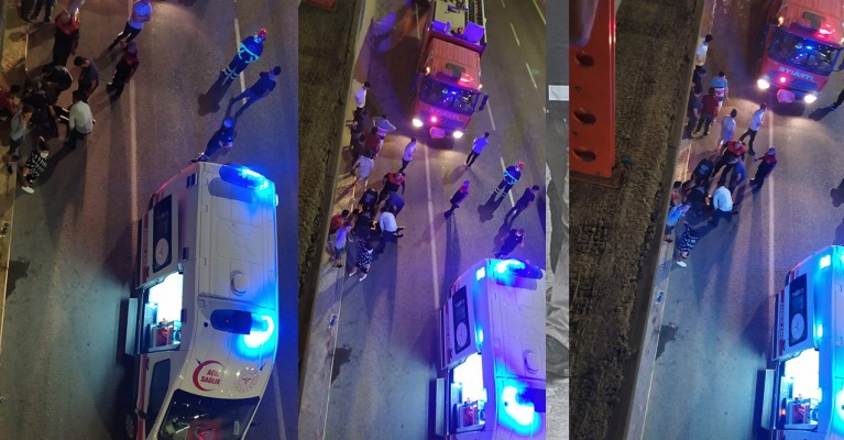 Kontrolden çıkan araç önce direğe sonra duvara çarptı: 2 yaralı