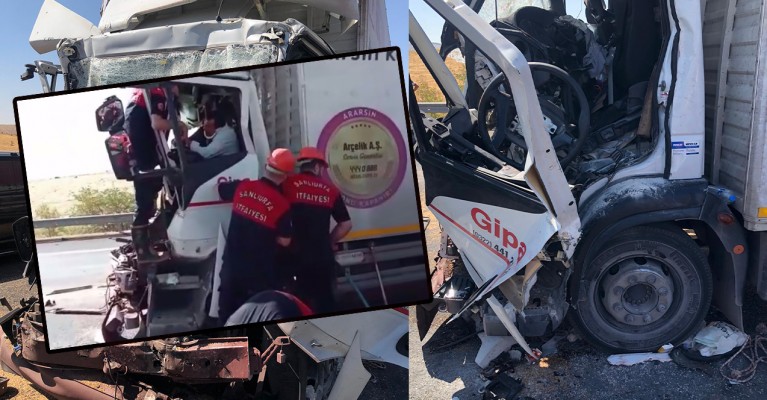 Tır başka bir tıra arkadan çarptı: 1 ölü