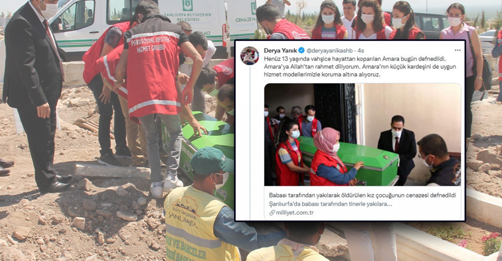 Bakan Yanık’tan yakılarak öldürülen Amara ile ilgili açıklama