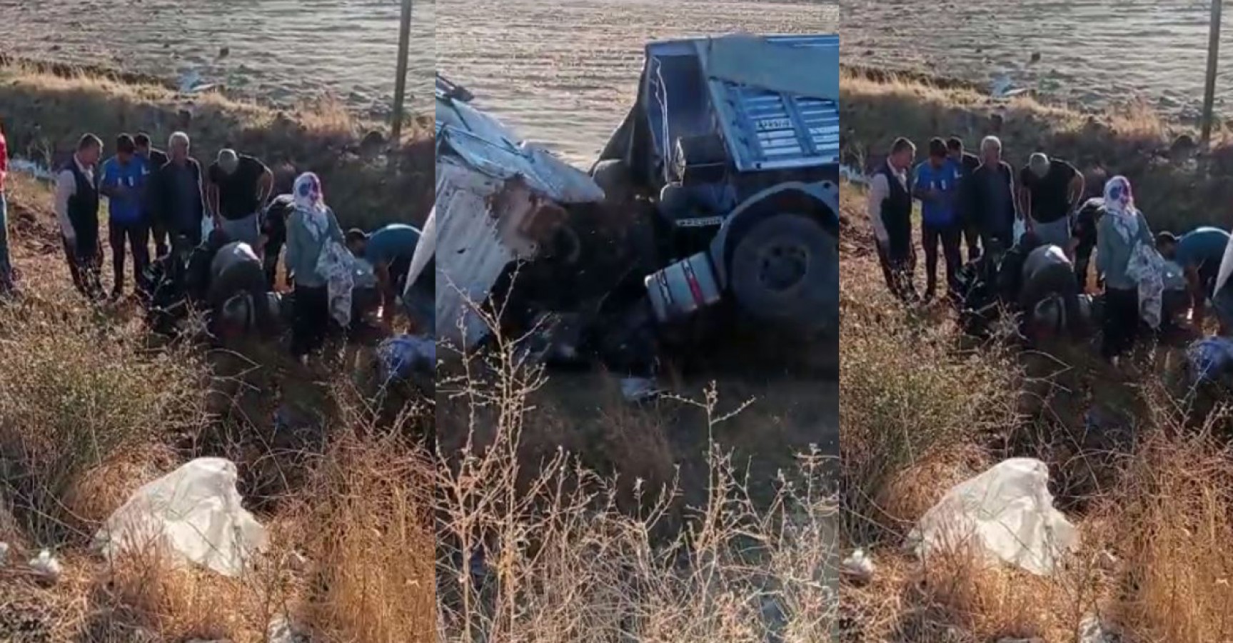 Siverek'te kamyon şarampole uçtu: 1 yaralı