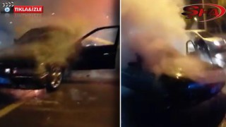 Urfa’da otomobilde yangın çıktı