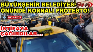 Urfa'da taksiciler eylemde!