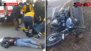 Karaköprü'de otomobil ile motosiklet çarpıştı