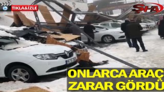 Urfa Oto Galericiler Sitesi'nde tenteler çöktü!