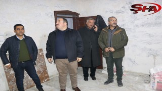 Başkan Ekinci’den evi yanan destek ziyareti