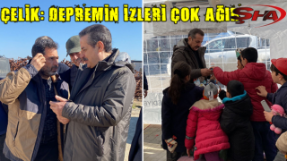 Faruk Çelik deprem bölgesinde