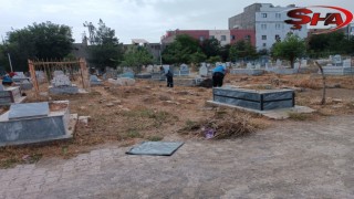 Viranşehir Belediyesi’nden mezarlıklarda genel temizlik çalışması