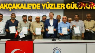 Başkan Yalçınkaya tapuları dağıttı