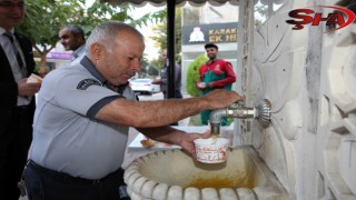 KARAKÖPRÜ'DE İKRAM ÇEŞMESİNDEN ÇORBA AKIYOR