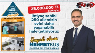 Eyyübiye’de 250 aile daha huzura kavuşuyor