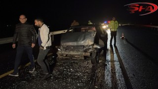 Siverek’te TIR ile otomobil çarpıştı: 9 yaralı