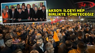 Başkan Aksoy'un seçim bürosu açılışı mitinge dönüştü