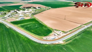 Harran'da Akıncı ve Soylu bağlantı yolunda asfalt çalışması tamamlandı