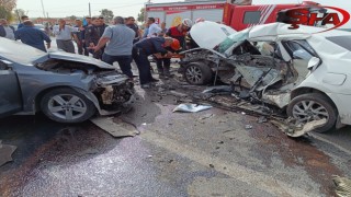 Şanlıurfa’da korkunç kaza! 1 kişi öldü, 5 kişi yaralandı