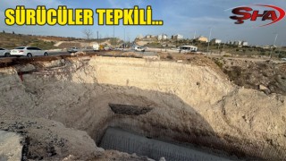 Menfez çalışmaları sürücülere zor anlar yaşatıyor